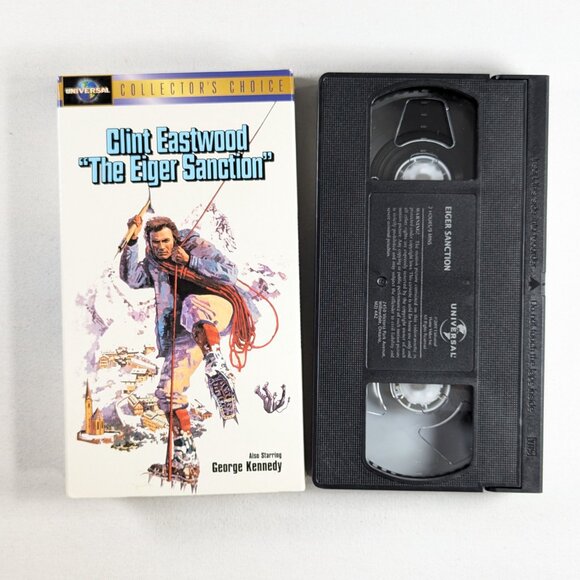 3/$15 The Eiger Sanction 1975 Classic VHS movie Clint Eastwood - Picture 7 of 7